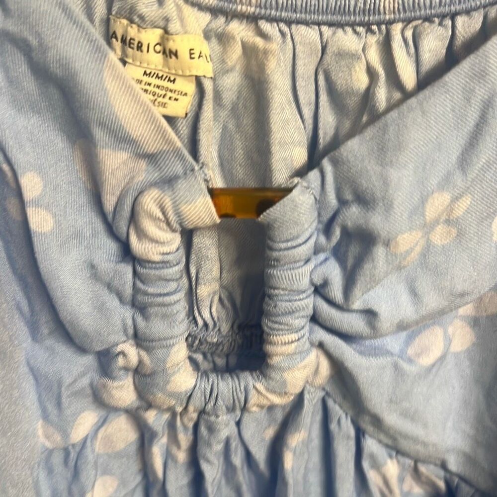 ✨American Eagle Women's Blue Floral Sz Medium Dress✨ - Picture 9 of 10